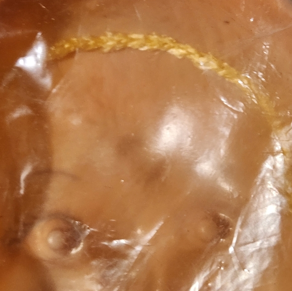 Vtg Blonde Curly Hair Doll Face In Sealed Package Hong Kong Flat Back Doll Face - Picture 12 of 12